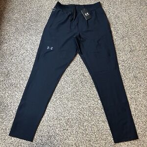 NEW Under Armour Unstoppable Tapered Pants Mens Medium Black Athletic Gym 135202